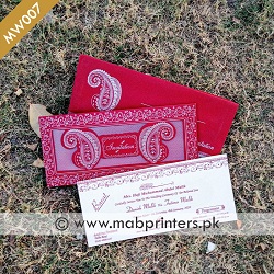 Decent Wedding card in lahore